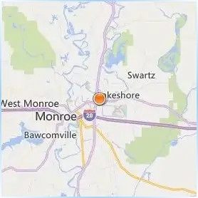 University of Louisiana at Monroe Location Map University of Louisiana at Monroe Location Map